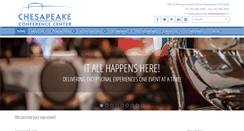 Desktop Screenshot of chesapeakeconference.com